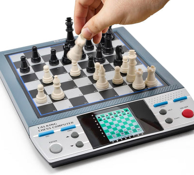 Electronic Talking Chess Computer Set, 8-in-1 System with 100 Programs Helps Kids and Adults Sharpen Their Chess Skills for Kids, Adults, and Enthusiasts of All Ages