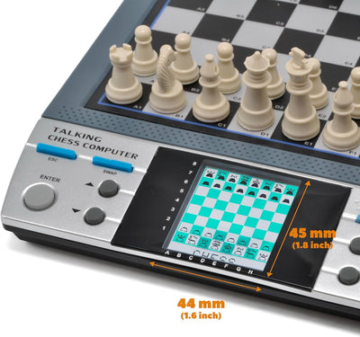 Electronic Talking Chess Computer Set, 8-in-1 System with 100 Programs Helps Kids and Adults Sharpen Their Chess Skills for Kids, Adults, and Enthusiasts of All Ages