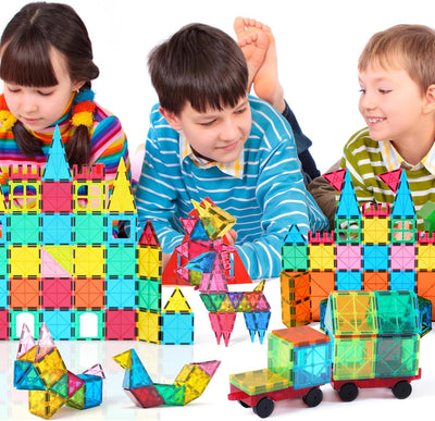 Jasonwell Magnetic Tiles Kids Toys Magnetic Blocks Building Sets 60pcs 3D Magnet Tile Building Blocks Toy Construction Educational STEM Toys Gifts for Toddlers Boys Girls 3 4 5 6 7 8 9 10 + Year Old