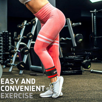 Ankle Straps for Cable Machine Women & Men - For Glute, Booty Workouts, Kickbacks, Leg Extensions, Curls and Hip Abductors - Adjustable, Gym Cable Attachments - Ergonomic Neoprene Padding (Pair)