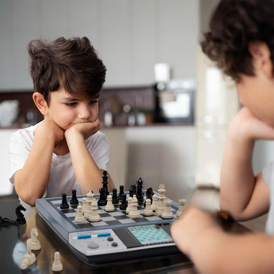 Electronic Talking Chess Computer Set, 8-in-1 System with 100 Programs Helps Kids and Adults Sharpen Their Chess Skills for Kids, Adults, and Enthusiasts of All Ages