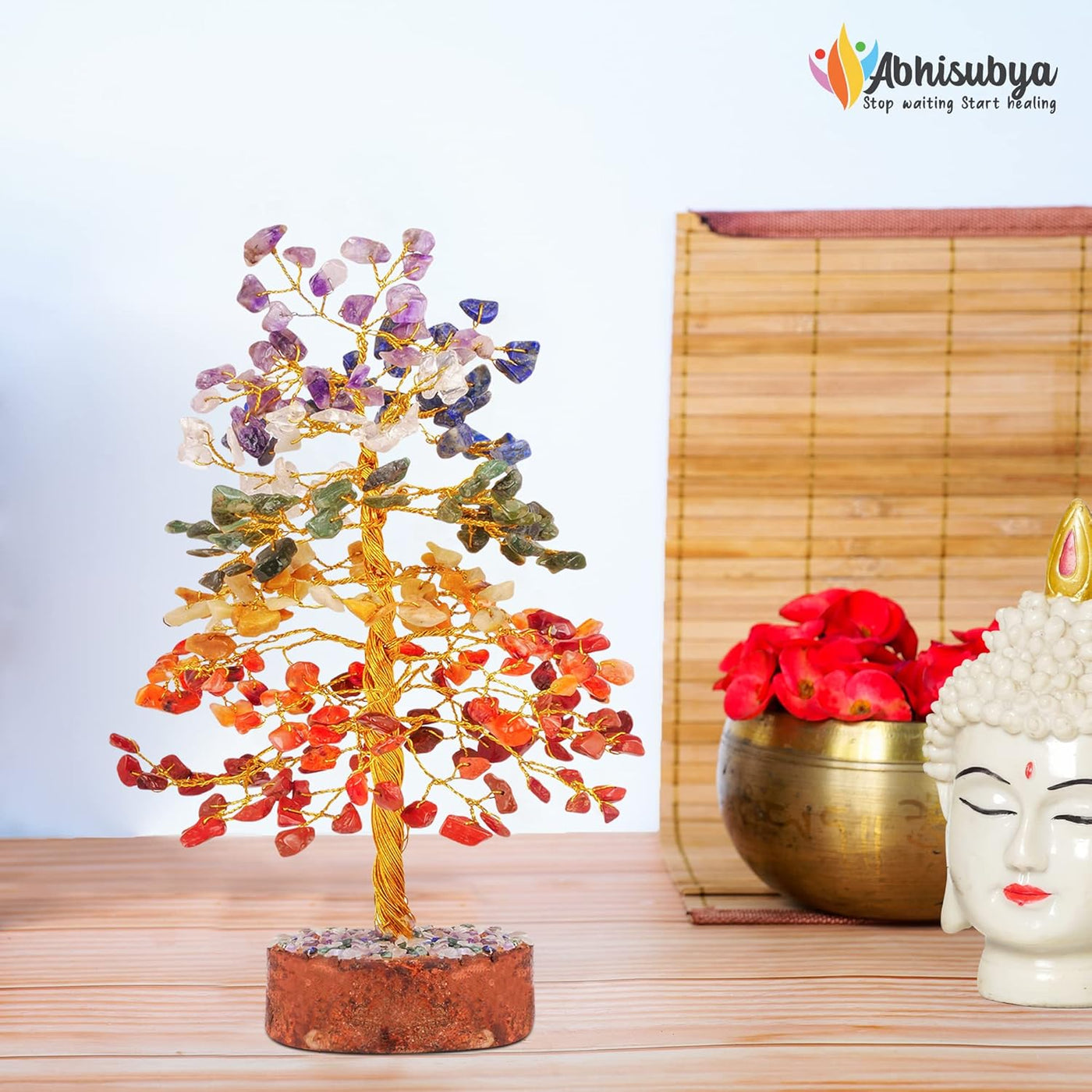 Lapis Lazuli, Bonsai Tree - Crystal Tree - Balancing Stones - Artificial Trees - Handmade Decorative Accessories - Chakra Tree - Desk Plants for Women Office - Home Gifts, Gem Tree, Desk Gifts