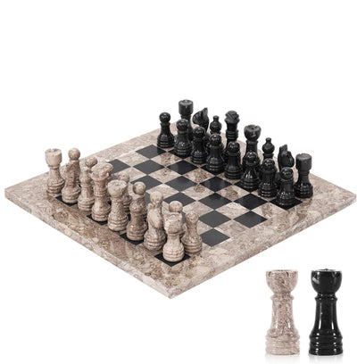 Handmade Marble Tournament Full Chess Game Set