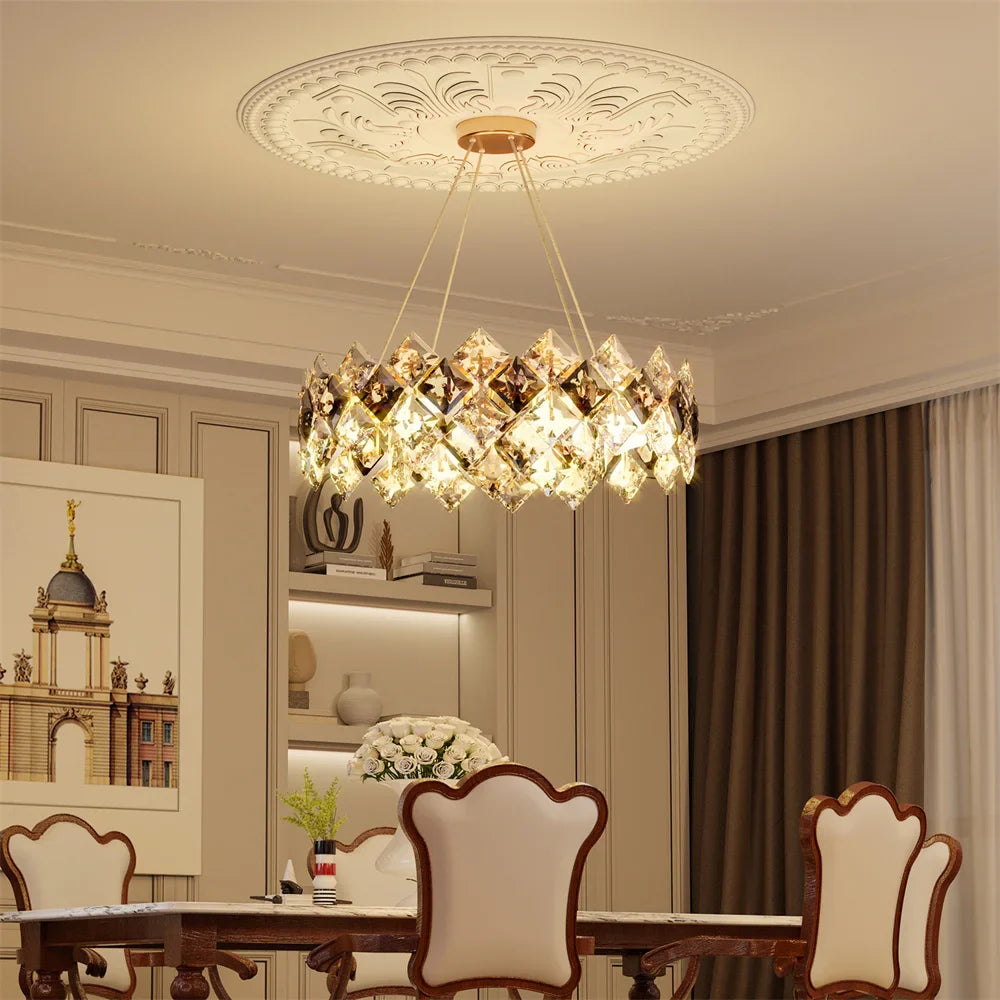 LUVODI Modern Sparkle Chandelier Lamp Ceiling Lights Fixtures Pendant