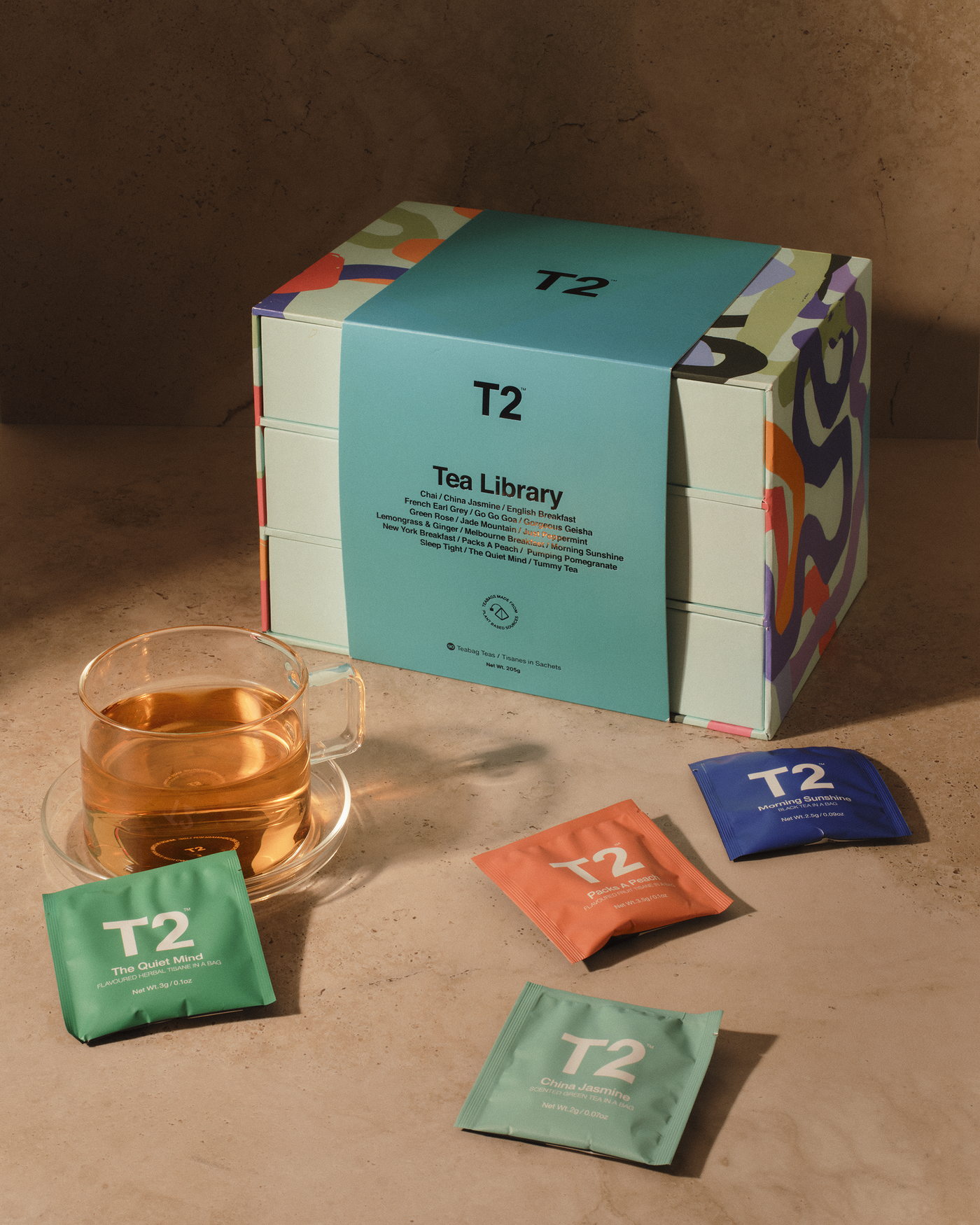 T2 Tea Library 90 Tea Bag Sachet Gift Set — T2 Tea | Voyage Collections