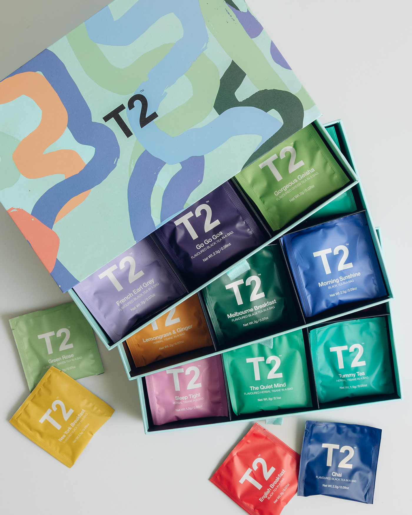 T2 Tea Library 90 Tea Bag Sachet Gift Set — T2 Tea | Voyage Collections