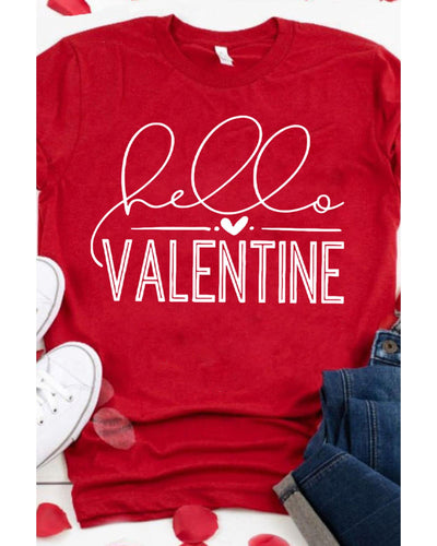 Azura Exchange Valentine Letter Print T Shirt - S
