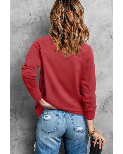 Azura Exchange Heart Pattern Print Valentines Sweatshirt - M