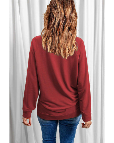 Azura Exchange Heart Pattern Print Valentines Sweatshirt - M