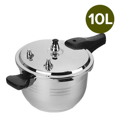 2X 10L Commercial Grade Stainless Steel Pressure Cooker
