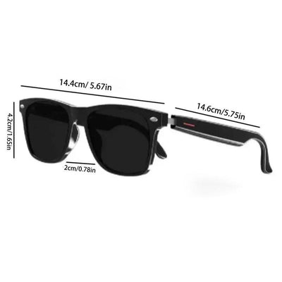 SoundShade™ Bluetooth Smart Glasses - UV400 Protection Sunglasses with Built-in Speakers & Fast Charging