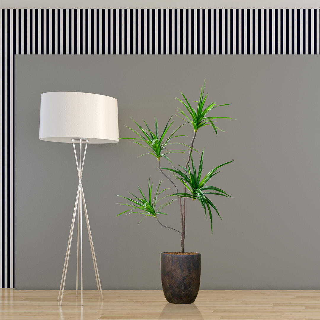 SOGA 4X 180cm Realistic Artificial Dracaena, Rubberised Silk Cloth + Iron Wire, Home Decor
