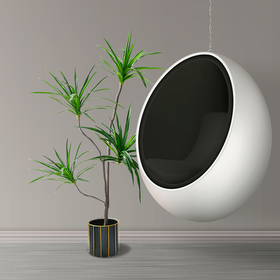 SOGA 180cm SOGA 180cm Realistic Artificial Dracaena, Rubberised Silk Cloth + Iron Wire, Home Decor