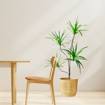 SOGA 180cm SOGA 180cm Realistic Artificial Dracaena, Rubberised Silk Cloth + Iron Wire, Home Decor