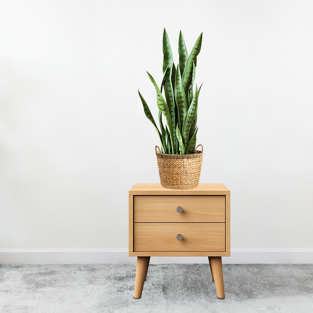 SOGA 2X 97cm Sansevieria Snake Artificial Plants with Black Plastic Planter Greenery, Home Office Decor