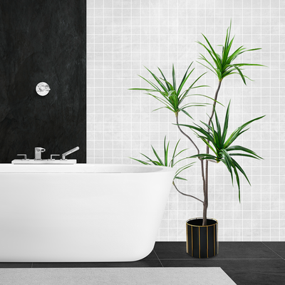 SOGA 180cm SOGA 180cm Realistic Artificial Dracaena, Rubberised Silk Cloth + Iron Wire, Home Decor