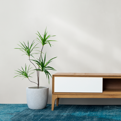SOGA 180cm SOGA 180cm Realistic Artificial Dracaena, Rubberised Silk Cloth + Iron Wire, Home Decor