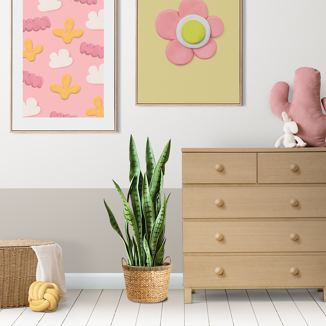 SOGA 4X 97cm Sansevieria Snake Artificial Plants with Black Plastic Planter Greenery, Home Office Decor