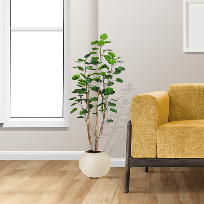 SOGA 150cm Plastic Potted Polyscias Scutellaria Plant Home Garden Artificial Tree, Home Decor