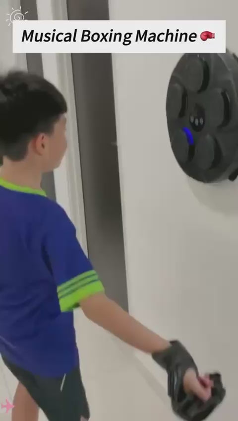 Music Boxing Machine for Adults & Kids Toys - Punching Bag, Punching Machine, Led Lights 9 Modes & 9 Speeds, Boxing Game for Teens, Boys & Girls, Gifts for Men, Home Gym Equipment