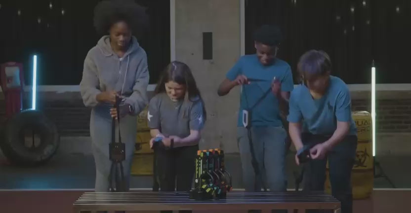 Squad Hero Rechargeable Laser Tag Set – 4 Blasters + 4 Vests with LCD HUD & 360° Sensors | Ultimate Group Game for Kids, Teens & Adults | Perfect Gift Idea for Christmas, Birthdays & Family Fun