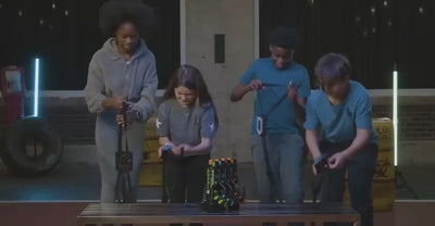 Squad Hero Rechargeable Laser Tag Set – 4 Blasters + 4 Vests with LCD HUD & 360° Sensors | Ultimate Group Game for Kids, Teens & Adults | Perfect Gift Idea for Christmas, Birthdays & Family Fun