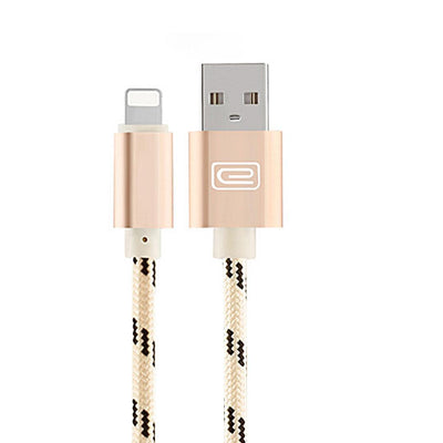Durable 1.5 Meter Nylon Micro Usb Cable for iPhone 2.0A Copper Cord in 5 Colours