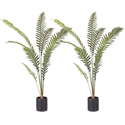 SOGA 2X 180cm Artificial Green Rogue Hares Foot Fern Tree Fake Tropical Indoor Plant Home Office Decor