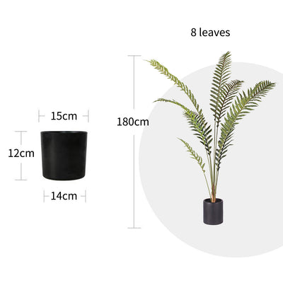 SOGA 2X 180cm Artificial Green Rogue Hares Foot Fern Tree Fake Tropical Indoor Plant Home Office Decor