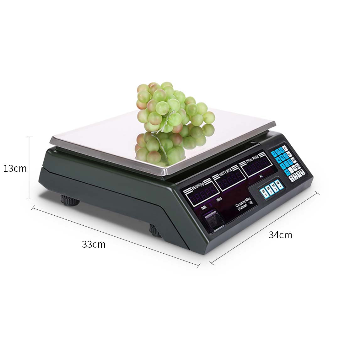 Digital Scale Sca SOGA 40kg Digital Commercial Kitchen Scales Shop Electronic Weight Sca