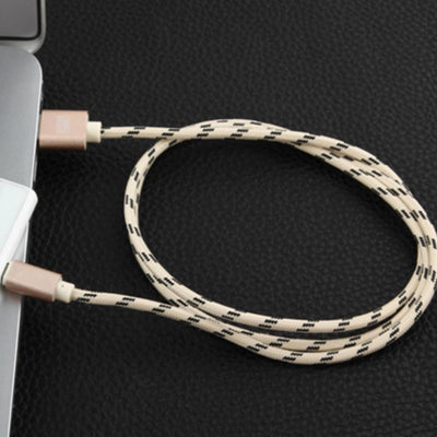 Android 1.5M MFI Metal Braided Lightning USB Cable Grey
