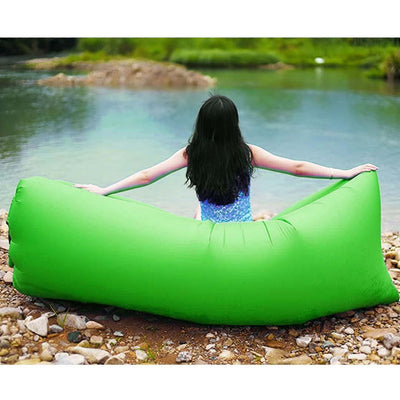 Fast Inflatable Sleeping Bag Lazy Air Sofa Green