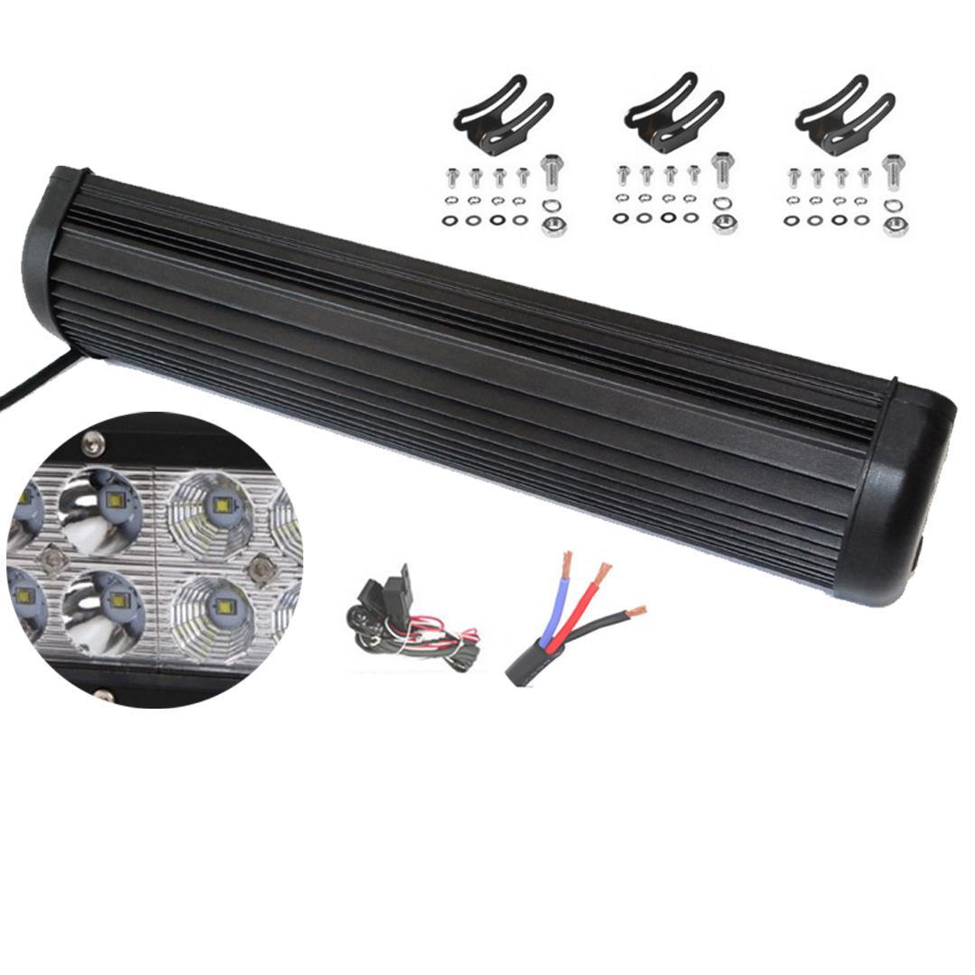 17inch 216W CREE LED Light Bar Spot Flood Light 4x4 Offroad Work Ute Atv 12v 24v