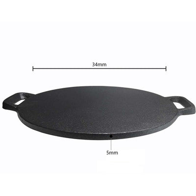 SOGA 2X Cast Iron Induction Crepes Pan Baking Cookie Pancake Pizza Bakeware