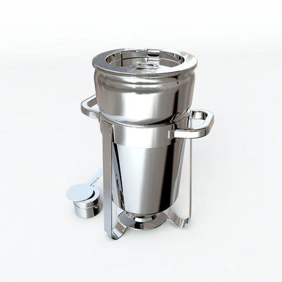 SOGA 2X 7L Round Stainless Steel Soup Warmer Marmite Chafer Full Size Catering Chafing Dish