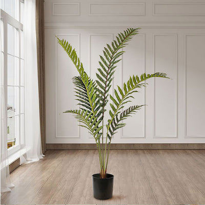 SOGA 2X 150cm Artificial Green Rogue Hares Foot Fern Tree Fake Tropical Indoor Plant Home Office Decor