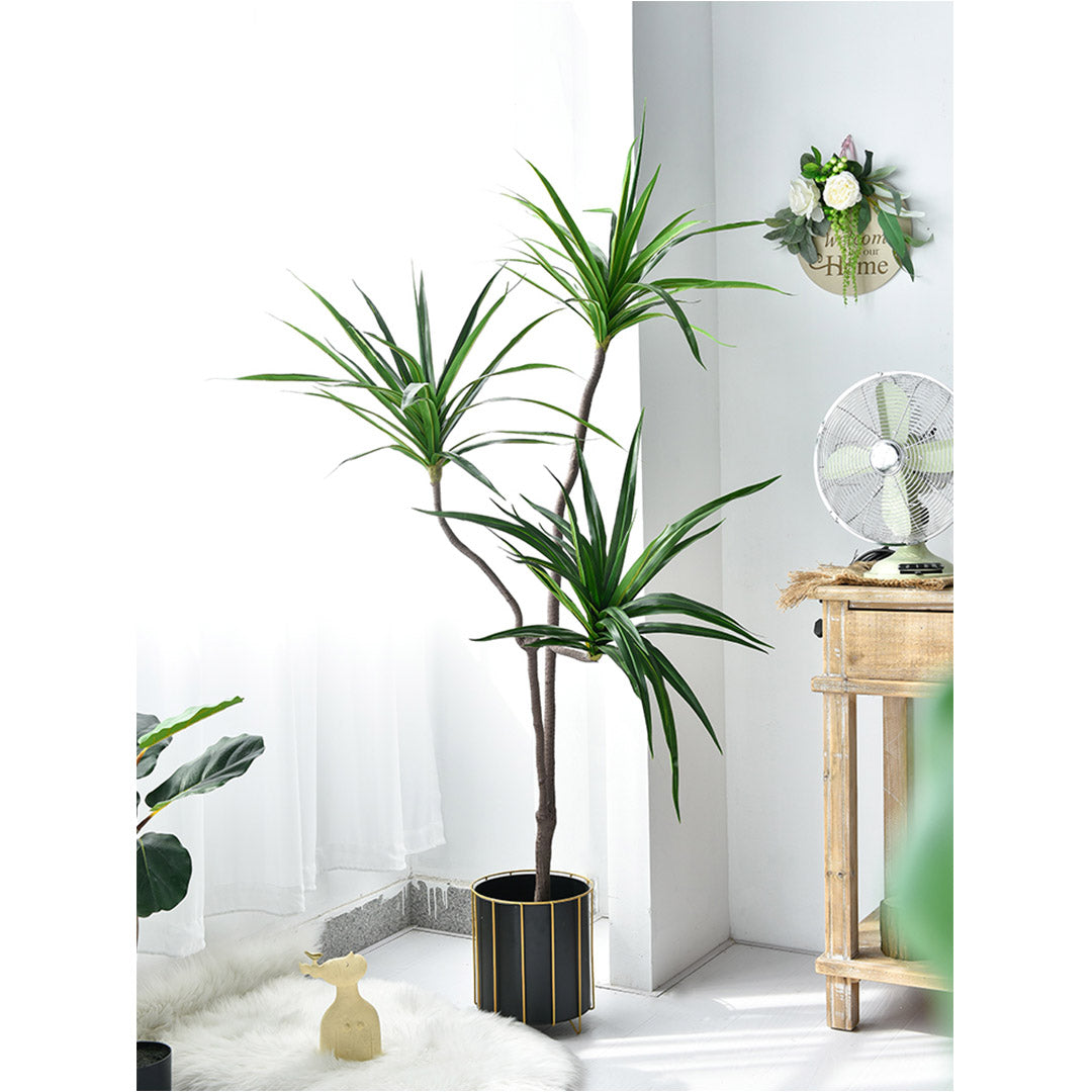 SOGA 2X 180cm Green Artificial Indoor Brazlian Iron Tree Fake Plant Decorative 3 Heads