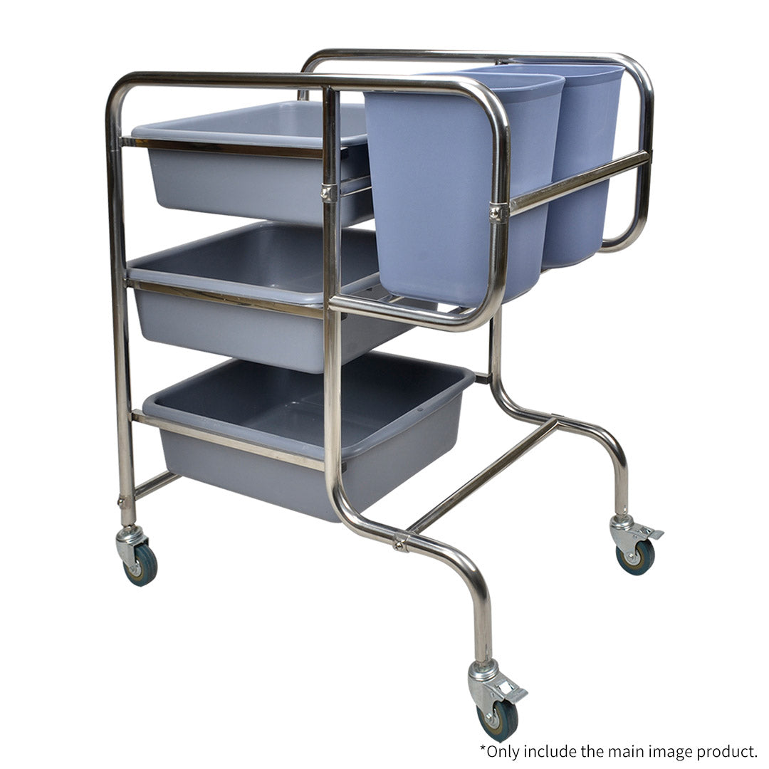🍽 SOGA 3-Tier Food Trolley with 5 Buckets – Set of 2 🍽 🛒 Sturdy & Spacious | Easy Assembly | Heavy-Duty Wheels | Versatile Use