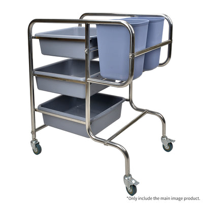 🍽 SOGA 3-Tier Food Trolley with 5 Buckets – Set of 2 🍽 🛒 Sturdy & Spacious | Easy Assembly | Heavy-Duty Wheels | Versatile Use