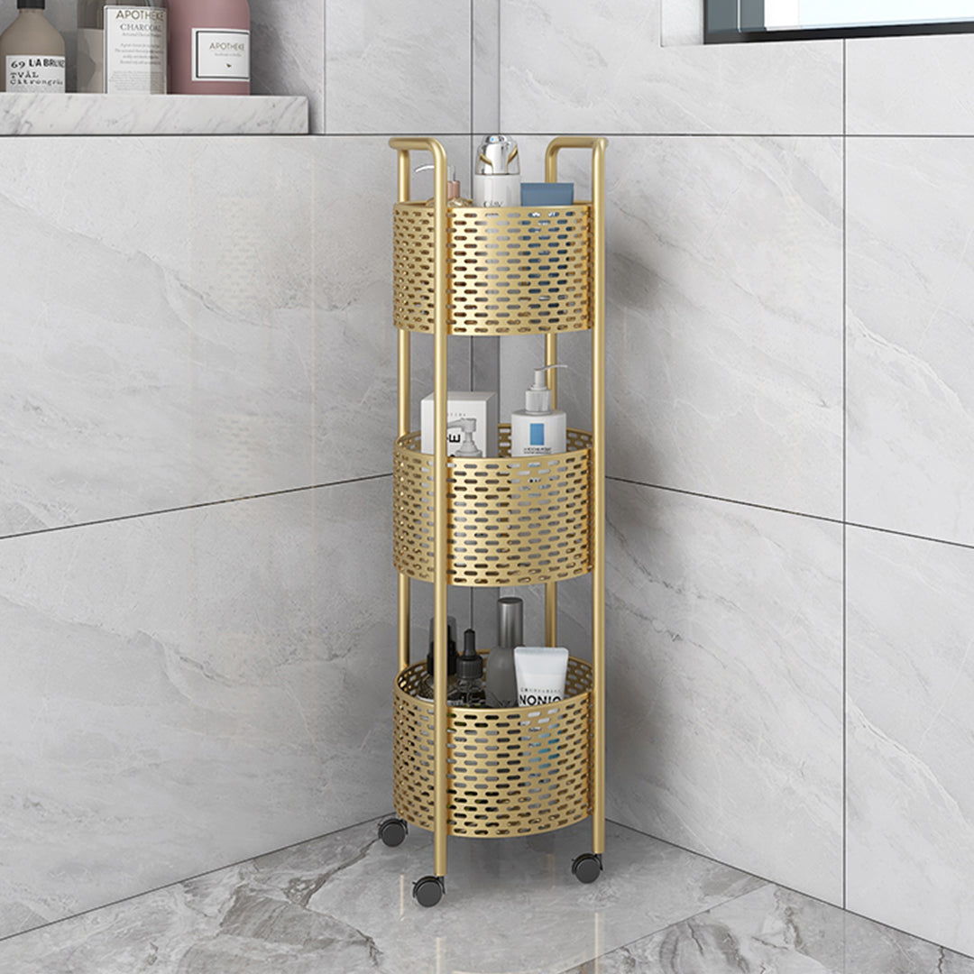 SOGA 2X 3 Tier Bathroom Shelf Multifunctional Storage Display Rack Organiser with wheels