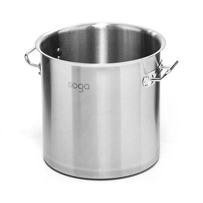 SOGA Stock Pot 98L Top Grade Thick Stainless Steel Stockpot 18/10