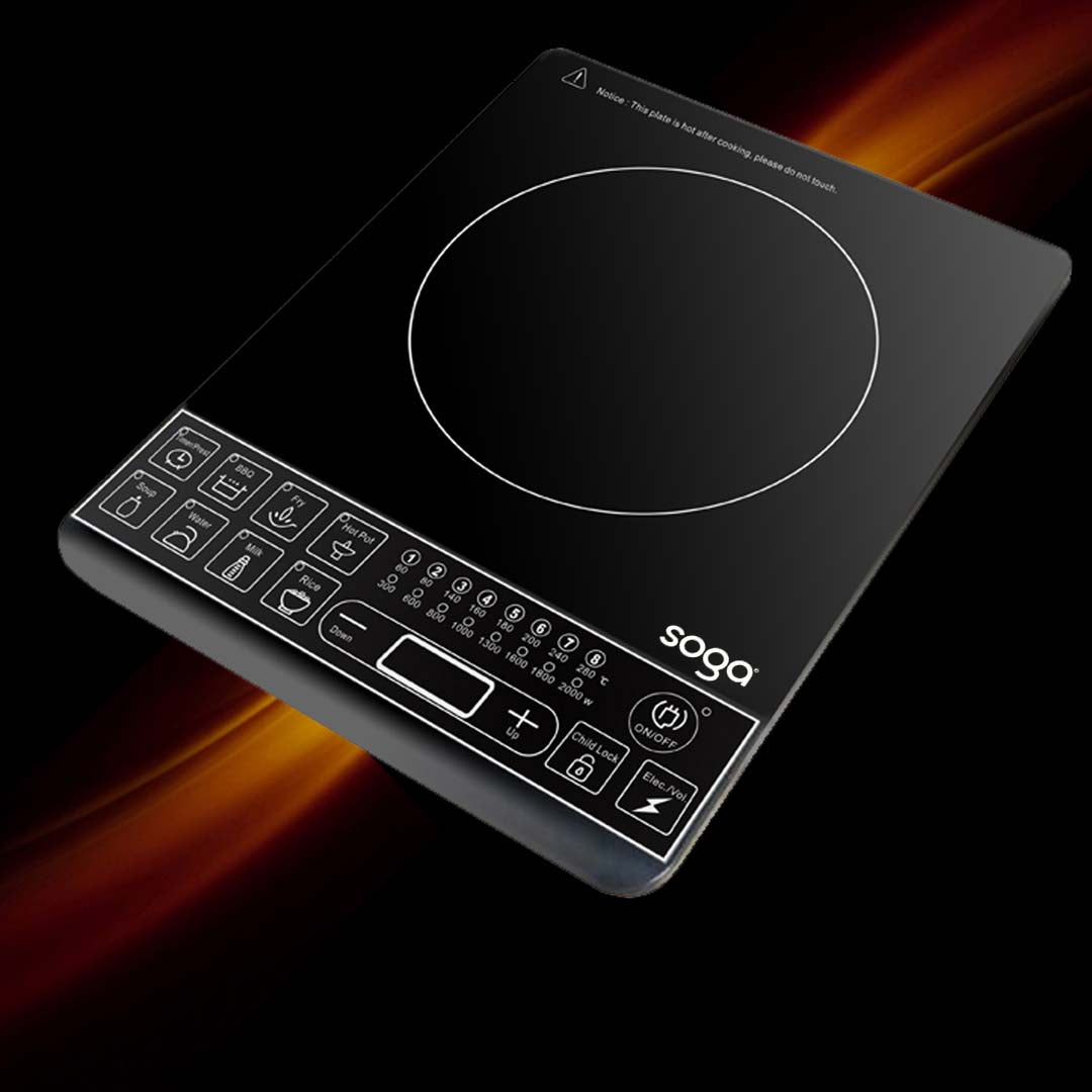 SOGA Cooktop Electric Smart Induction Cook Top Portable Kitchen Cooker Cookware
