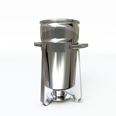 SOGA 2X 11L Round Stainless Steel Soup Warmer Marmite Chafer Full Size Catering Chafing Dish