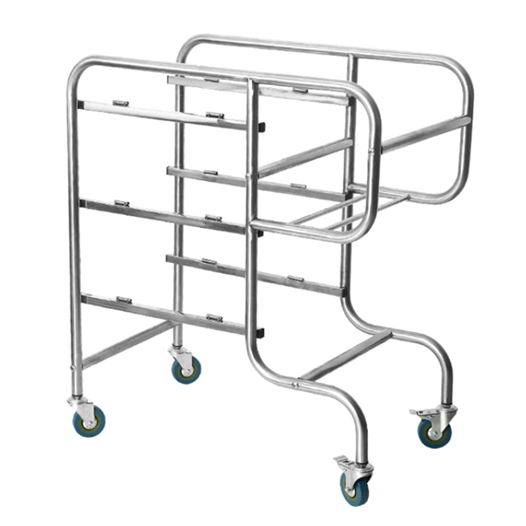 🍽 SOGA 3-Tier Food Trolley with 5 Buckets – Set of 2 🍽 🛒 Sturdy & Spacious | Easy Assembly | Heavy-Duty Wheels | Versatile Use
