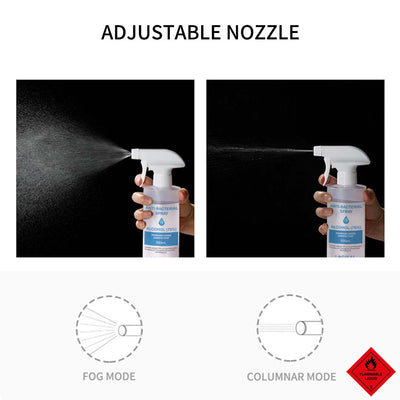 4X 500ml Standard Grade Disinfectant Anti-Bacterial Alcohol Spray Bottle