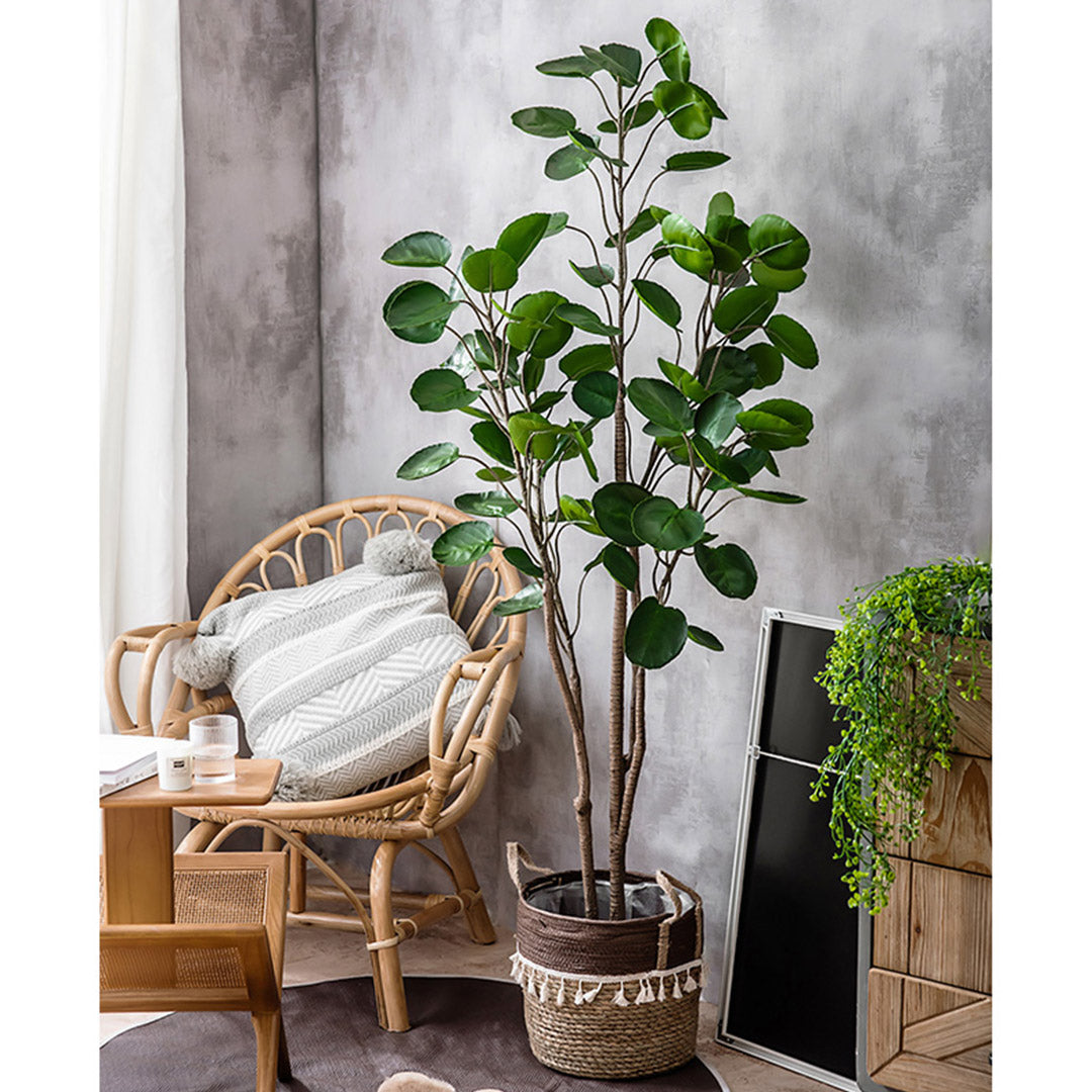 SOGA 2X 95cm Green Artificial Indoor Pocket Money Tree Fake Plant Simulation Decorative
