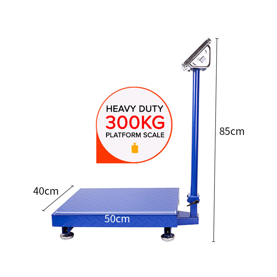 SOGA 300kg Electronic Digital Platform Scale Computing Shop Postal Scale Blue