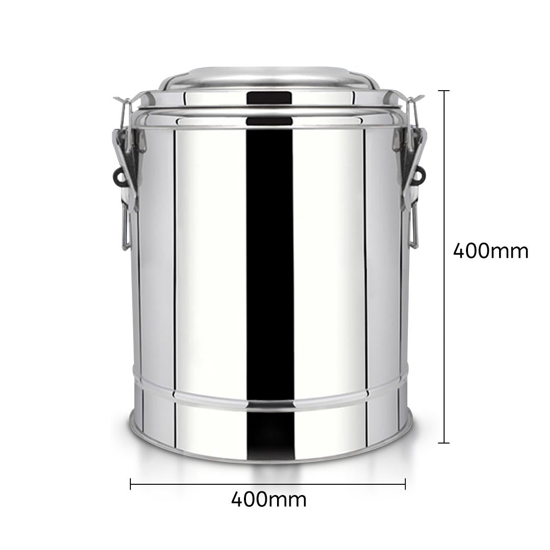 SOGA 35L Stainless Steel Insulated Stock Pot Dispenser Hot & Cold Beverage Container