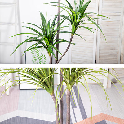 SOGA 2X 180cm Green Artificial Indoor Brazlian Iron Tree Fake Plant Decorative 4 Heads