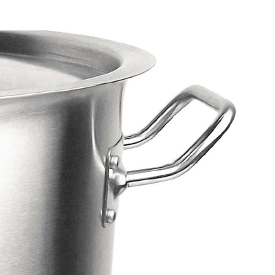 SOGA Stock Pot 130L Top Grade Thick Stainless Steel Stockpot 18/10
